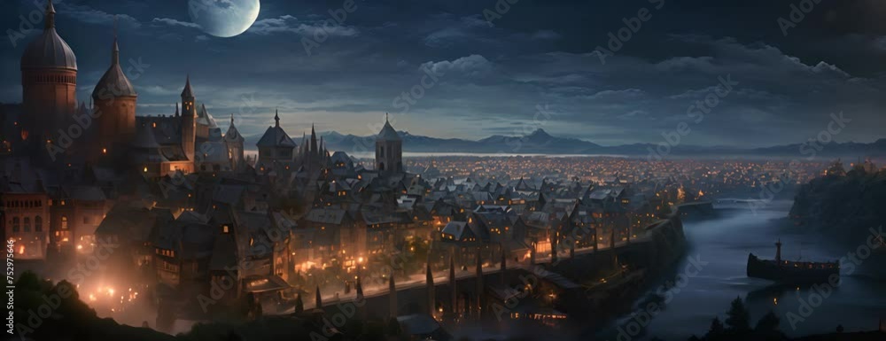 medieval city 4K Video medieval city 4K Video