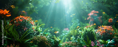 Lush alien flora under the soft glow of a binary star system, showcasing the potential diversity of life in the universe, a blend of astrobiology and art photo