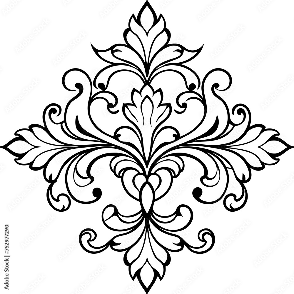 Create Damask Floral Design Seamless Pattern, Ornate Background, Floral Texture Illustration Create Damask Floral Design Seamless Pattern, Ornate Background, Floral Texture Illustration