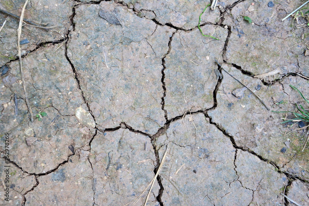 soil sample with cracks isolated top view soil sample with cracks isolated top view