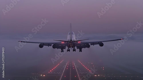 Airplane - bad weather landing