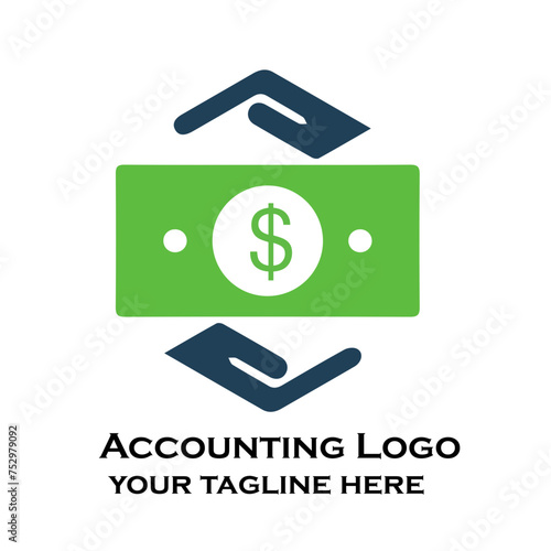 Fundraising Financial And Accounting Logo Design.