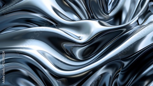 An abstract technology background with fluid metallic shapes  perfect for innovative and modern presentations.