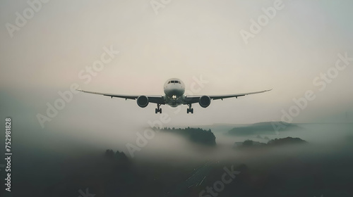 Airplane - bad weather landing