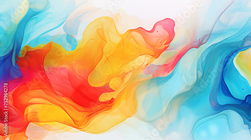 Mesmerizing abstract background with swirling colors of purple, yellow, and pink