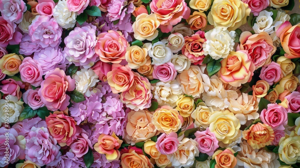 Dazzling rose blooms create a vibrant backdrop, perfect for any project. Explore the beauty of colorful flower walls. Dazzling rose blooms create a vibrant backdrop, perfect for any project. Explore the beauty of colorful flower walls.