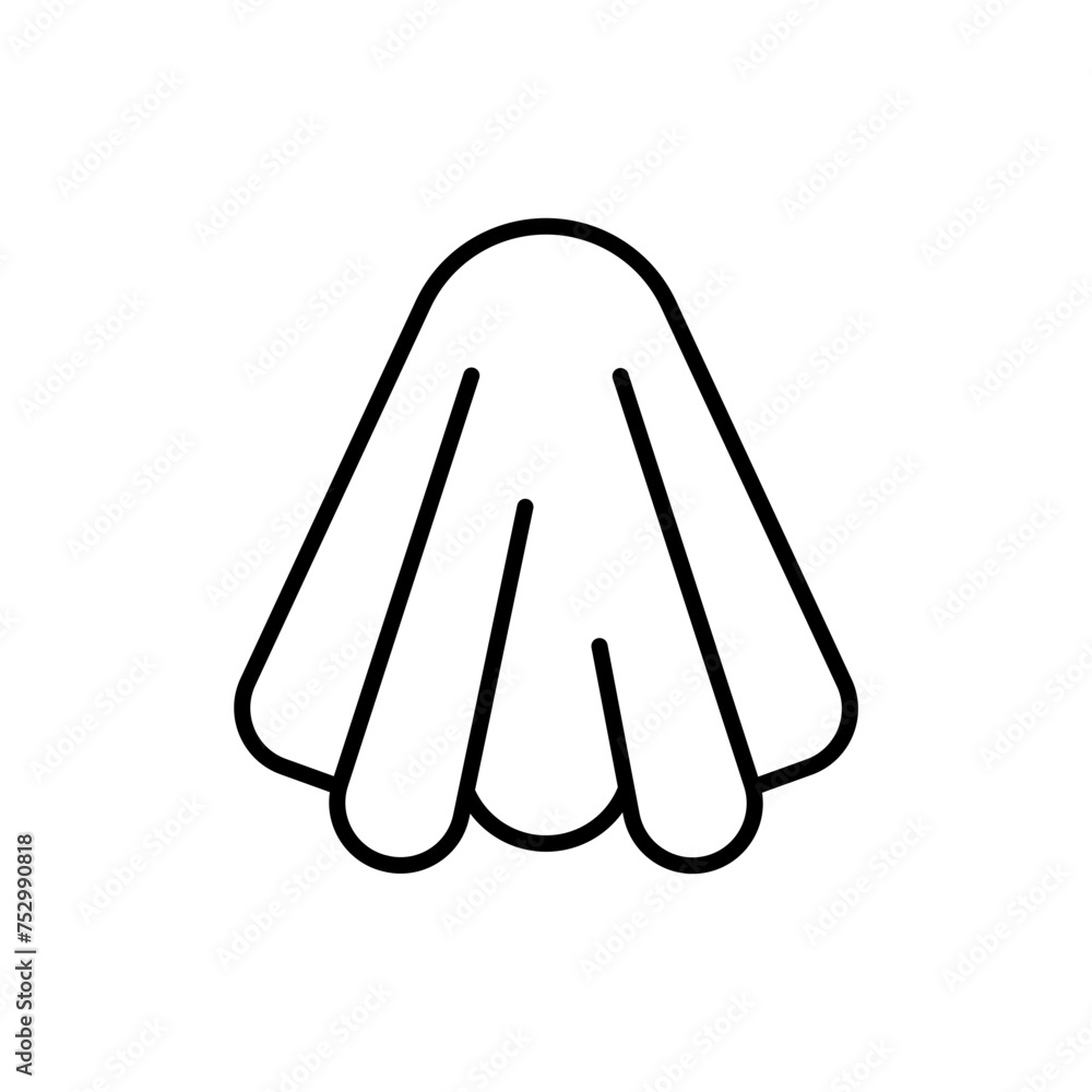 Tissue paper outline icons, minimalist vector illustration ,simple transparent graphic element .Isolated on white background Tissue paper outline icons, minimalist vector illustration ,simple transparent graphic element .Isolated on white background