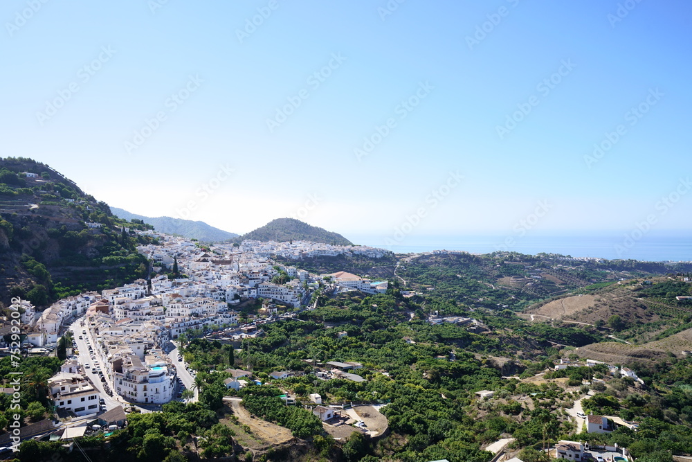 panorama view of the white village, Frigiriana