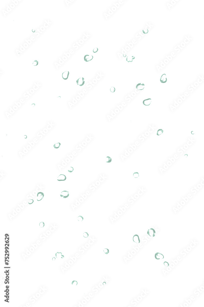 Small water drops and air bubble on white background. Small water drops and air bubble on white background.