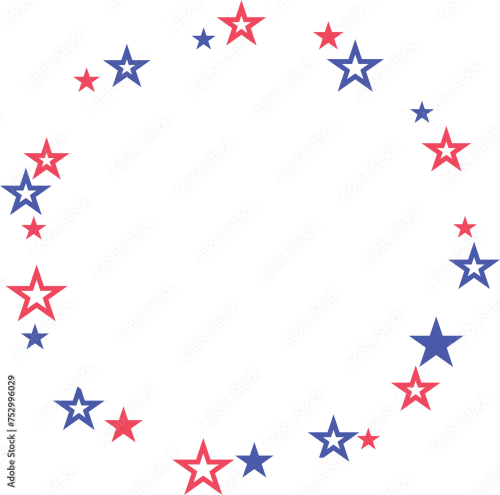 circle stars frame 4th of july circle stars frame 4th of july