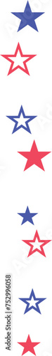 line stars frame 4th of july