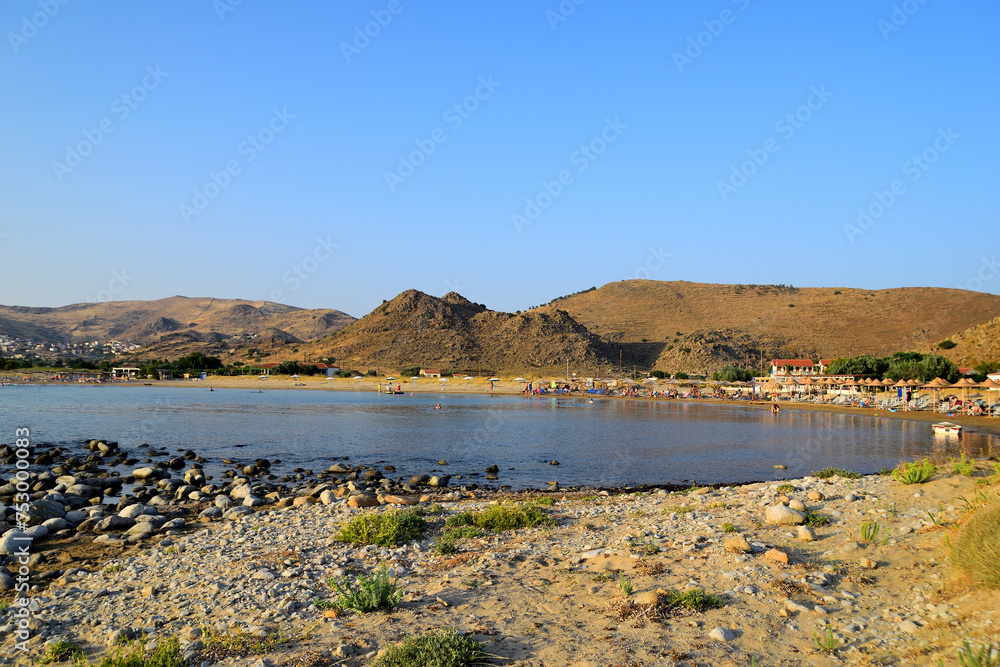 last sun of the day - Thanos beach, Lemnos island, Greece, Aegean sea last sun of the day - Thanos beach, Lemnos island, Greece, Aegean sea