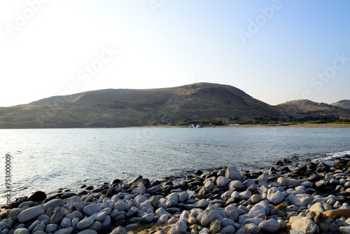 Obraz na plátne rocks - Thanos beach, Lemnos island, Greece, Aegean sea