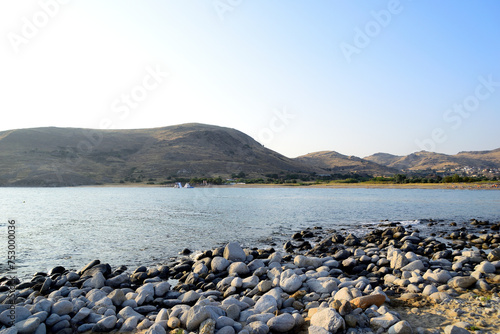 Foto rocks - Thanos beach, Lemnos island, Greece, Aegean sea