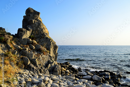 Foto rocks - Thanos beach, Lemnos island, Greece, Aegean sea