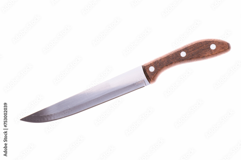 Sharp knife with wooden handle Sharp knife with wooden handle