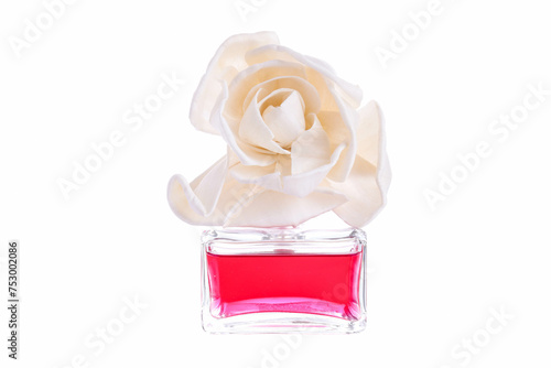 Aroma diffuser with rose flower