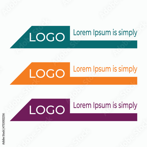 Free vector modern lower third banner design collection