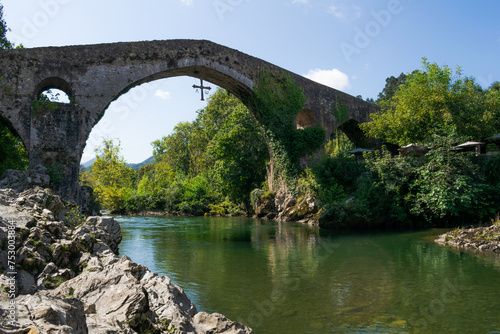Medieval bridge of Cangas de Onis. Asturias - Spain © Chris DoAl