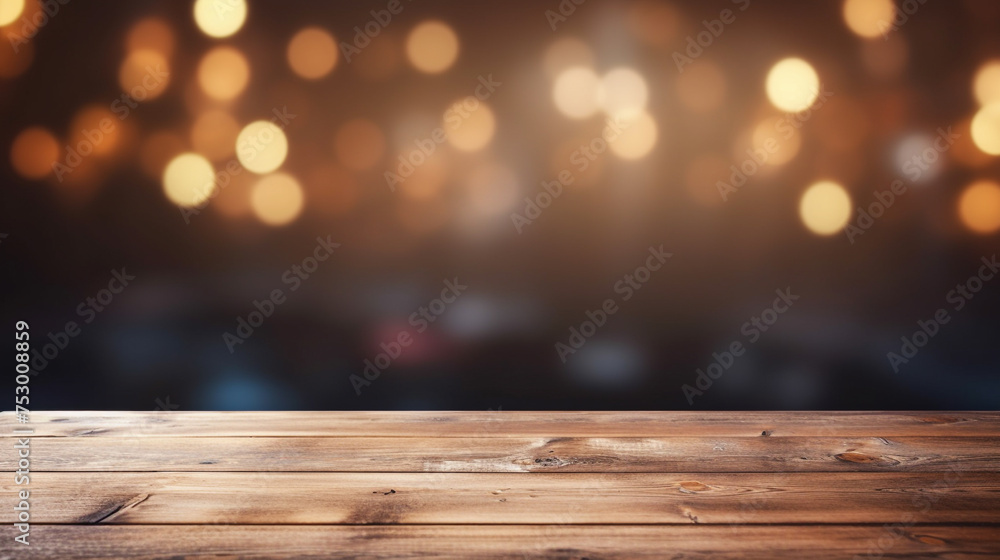A simple wooden table with a blurred background. The table has a smooth, light brown surface, For product presentations, product shows, live broadcasts, design presentations. A simple wooden table with a blurred background. The table has a smooth, light brown surface, For product presentations, product shows, live broadcasts, design presentations.