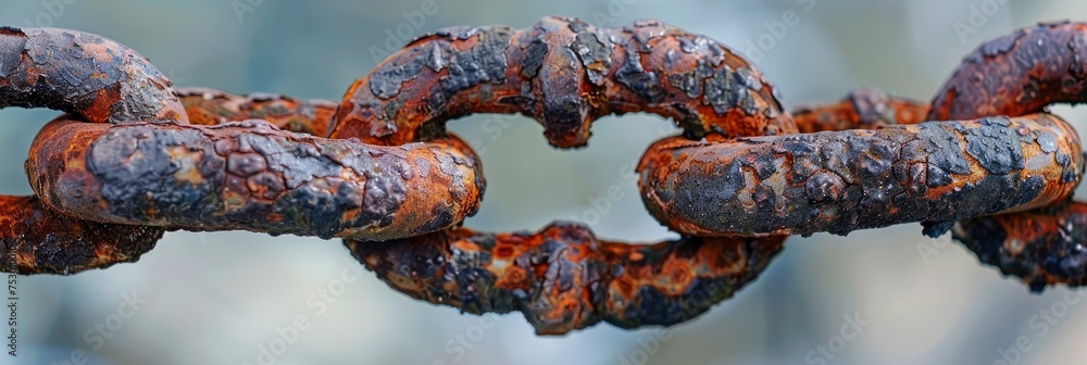 Close-up of Rusted Anchor Chain Close-up of Rusted Anchor Chain