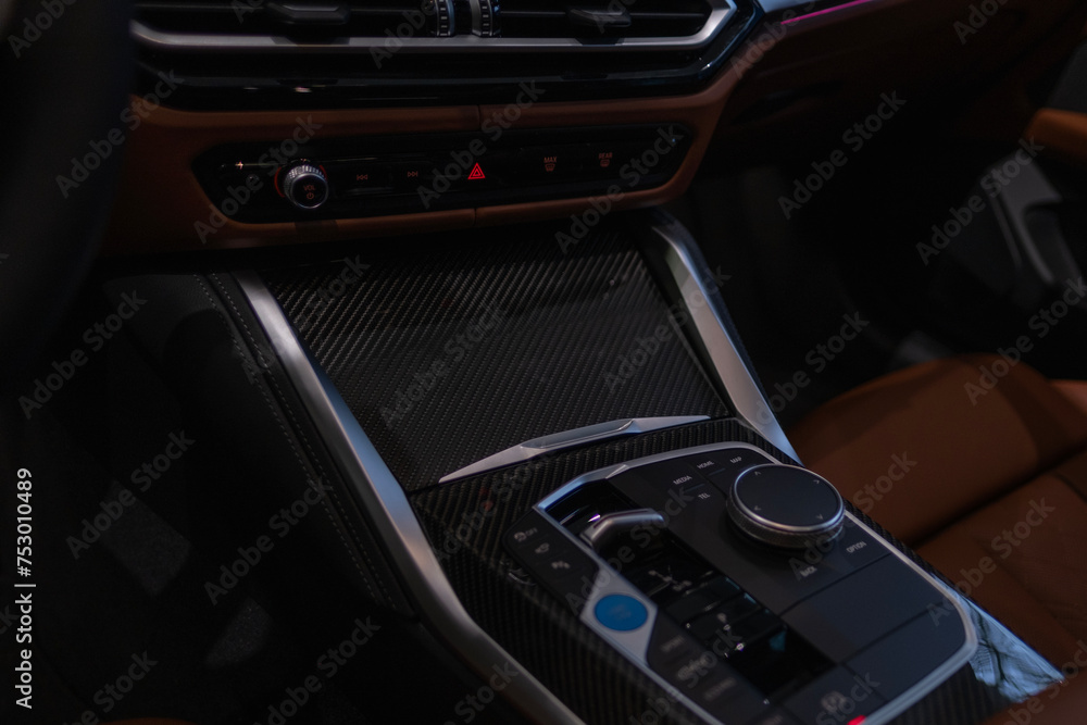 digital gauge cluster, center console BMW i4 electric liftback class D