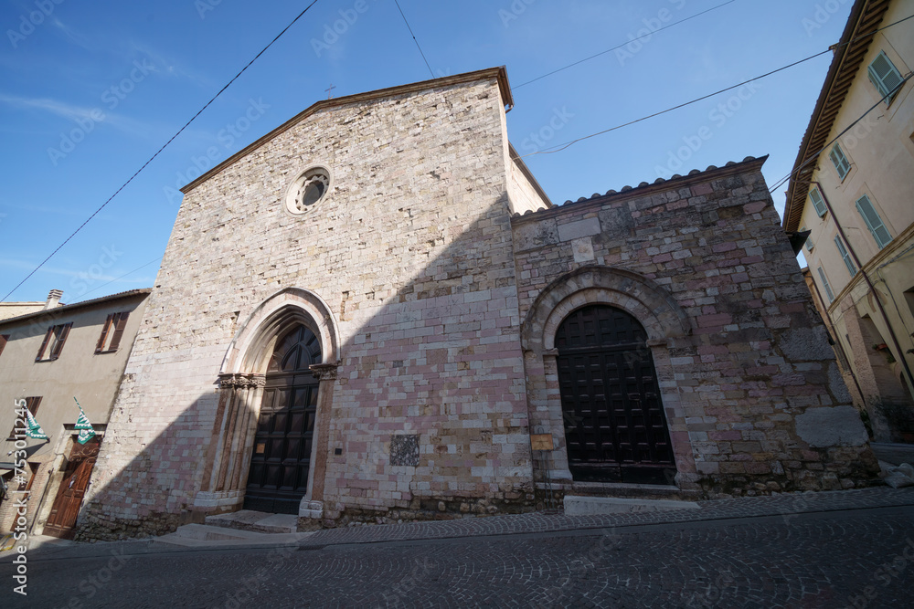 Historic buildings of Montefalco, Umbria, Italy
