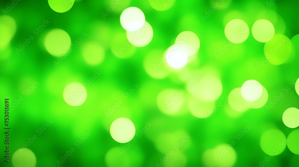 Obraz premium abstract green bokeh background