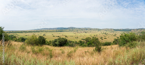 View from Queen Elisabeth national park, Uganda, Africa.