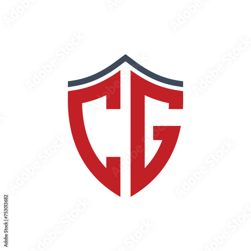 Free Download CG initials shield logo design modern template. - GFXLoad