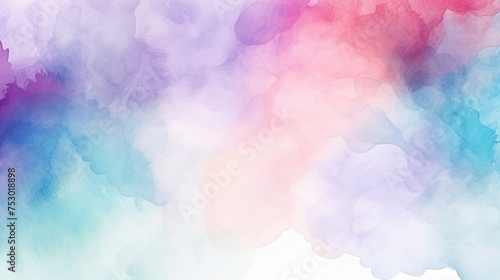 colorful watercolor background purple blue red color ai visual concept