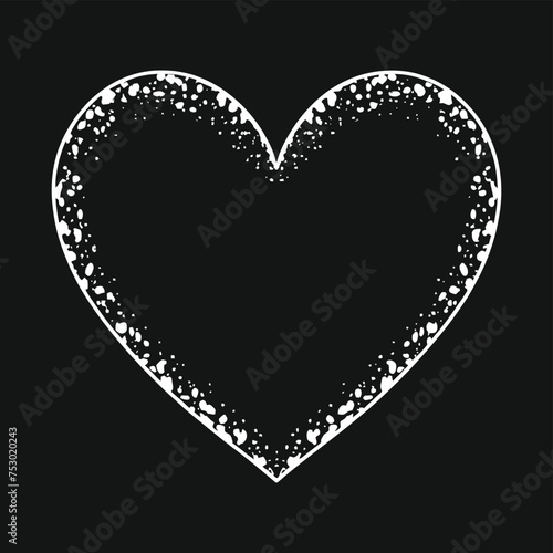 Hand drawn beautiful vector heart (ID: 753020243)