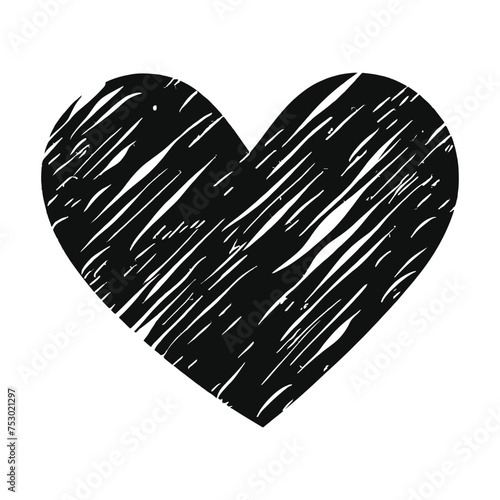 Hand drawn beautiful vector heart (ID: 753021297)
