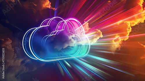 background with space for your text data clouds