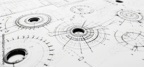 Precision Engineering Blueprints and Technical Drawings