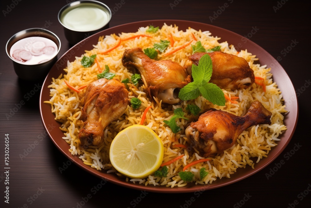 Chicken biriyani Indian food Chicken biriyani Indian food