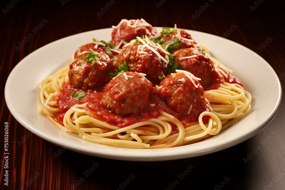 Spaghetti meatballs tomato sauce marinara Spaghetti meatballs tomato sauce marinara