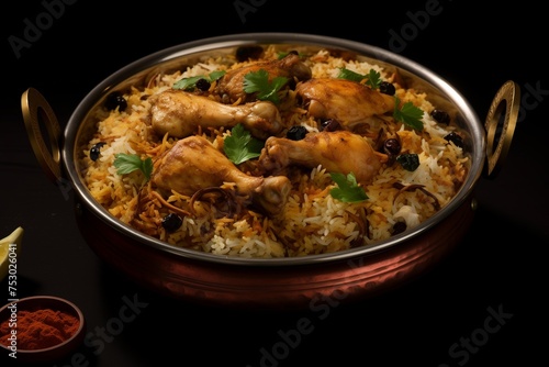 Chicken biriyani Indian food