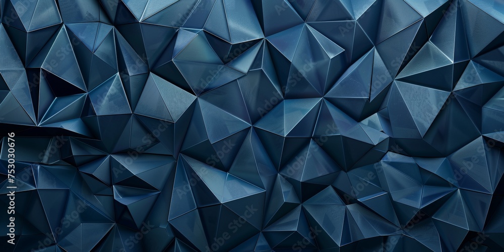 A blue background with a lot of triangles
