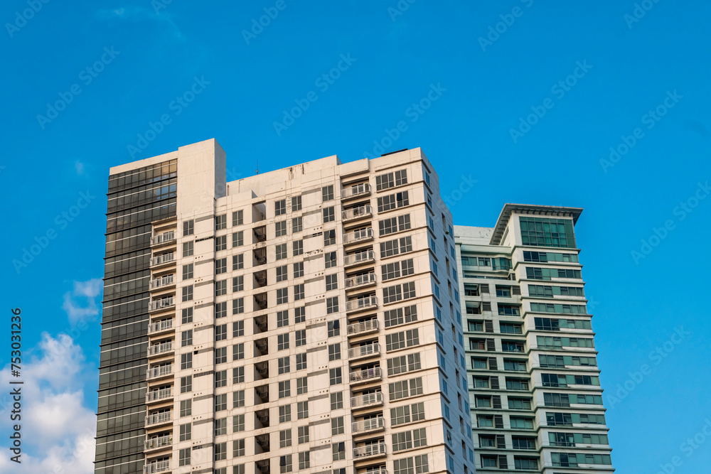 Makati, Philippines - Senta and One Legazpi Park Condominiums. Ayala Land and Alveo properties. Makati, Philippines - Senta and One Legazpi Park Condominiums. Ayala Land and Alveo properties.