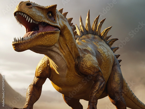 tyrannosaurus rex dinosaur 3d render © wasemo