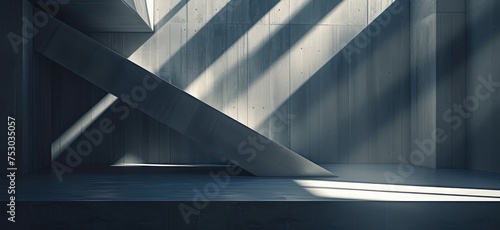Abstract Light and Shadows in Modern Interior