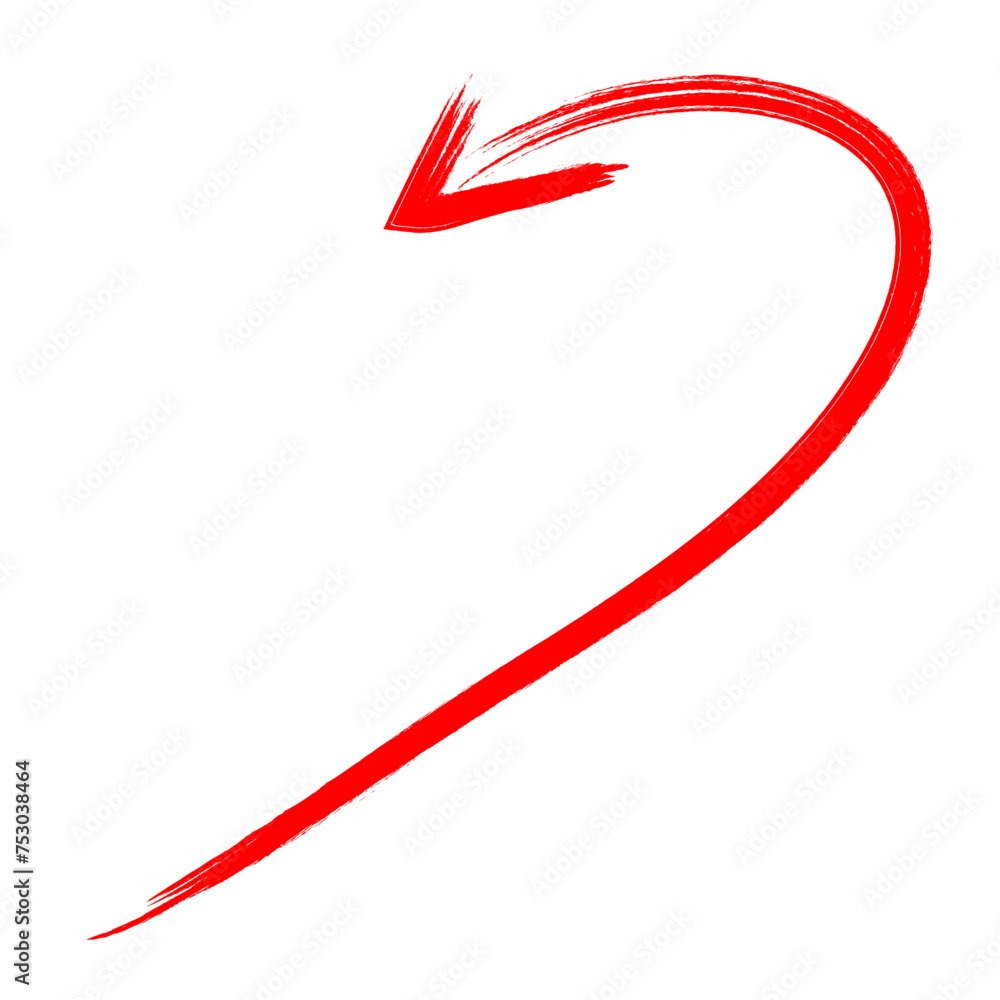 Red Hand Drawn Arrow Red Hand Drawn Arrow