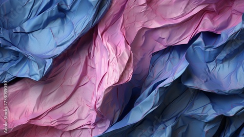 blue and pink paper