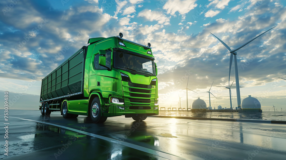 Clean Logistics Green hydrogen transport trucks leading the charge in sustainable goods ...