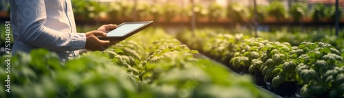 Blockchain for food traceability digital ledger on tablet farm to table