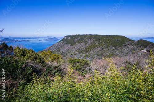 屋島展望台から屋島北部の眺め