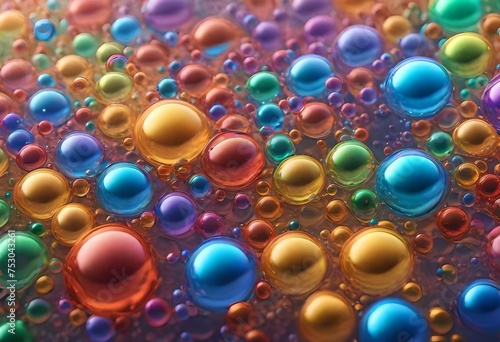 abstract background with colorful bubbles
