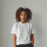 white t-shirt mockup for design template