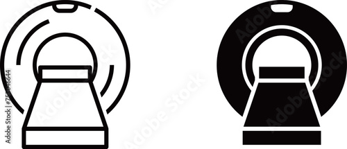 MRIのシンプルな医療アイコン